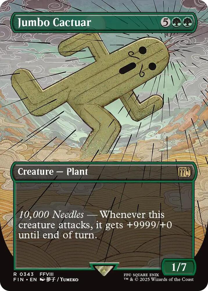 Jumbo Cactuar 343 (FINAL FANTASY)  - Borderless