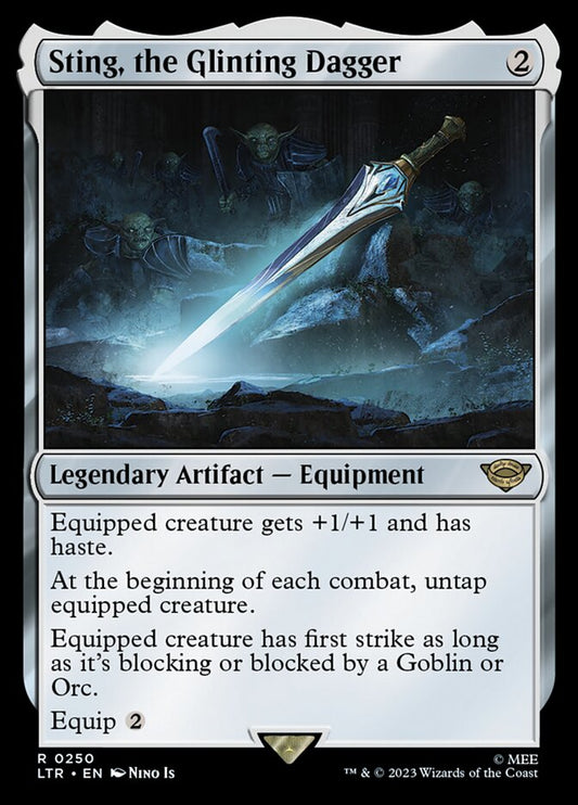 Sting, the Glinting Dagger 250/281 (Universes Beyond: The Lord of the Rings: Tales of Middle-earth)  - Foil