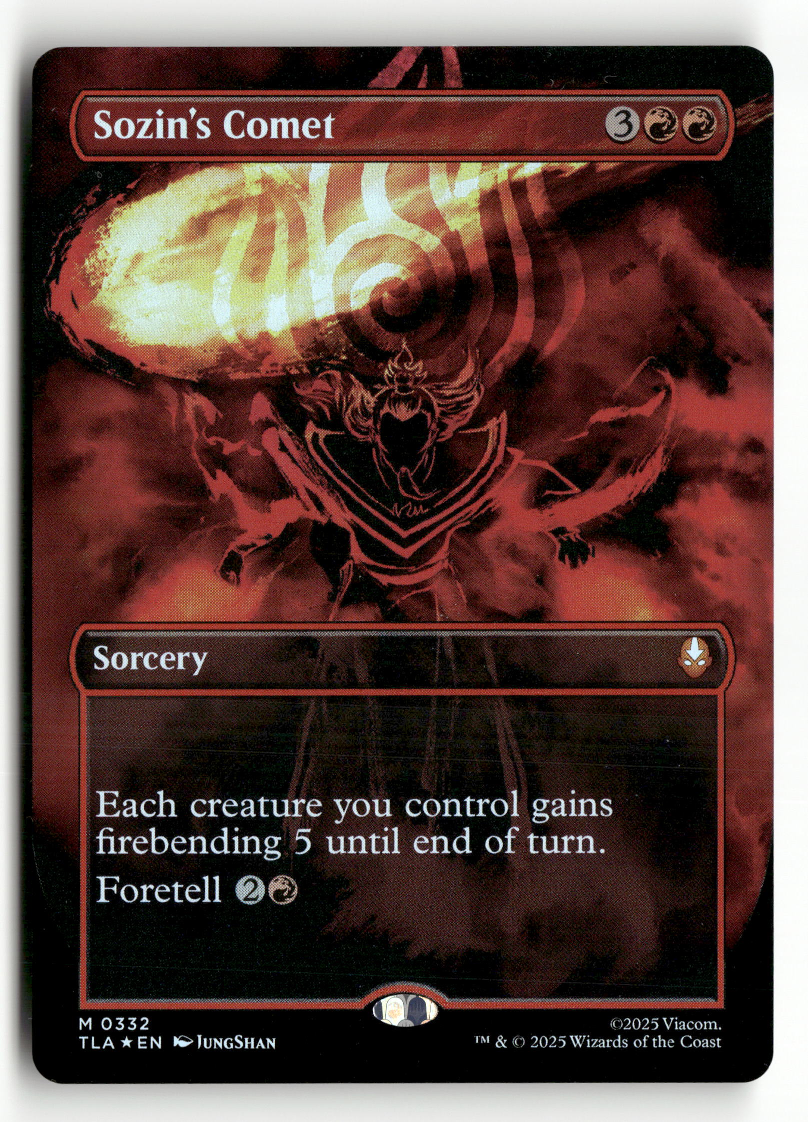 MTG Avatar: The Last Airbender 332 Sozin's Comet (Borderless) Foil