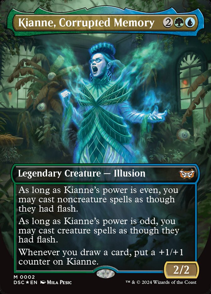 Kianne, Corrupted Memory 2 (Commander: Duskmourn: House of Horror)  - Borderless Foil