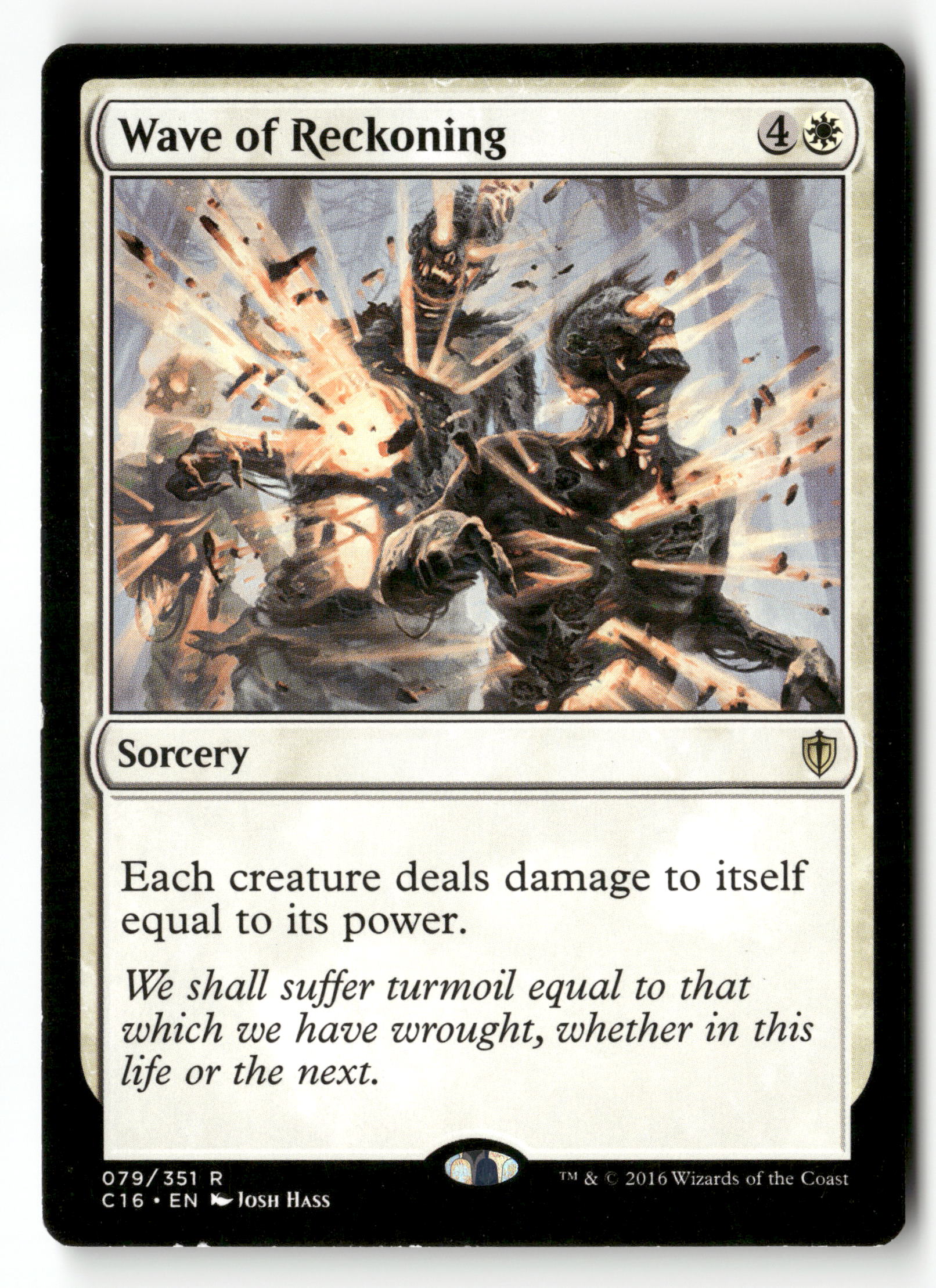 MTG Commander 2016 79 Wave of Reckoning R NM