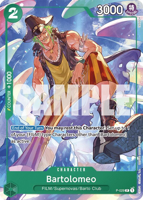 Bartolomeo P-029 (Starter Deck 16: GREEN Uta) 