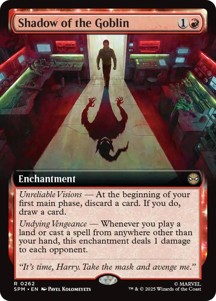 Shadow of the Goblin  262/198 (Marvel's Spider-Man)  - Extended Art Foil