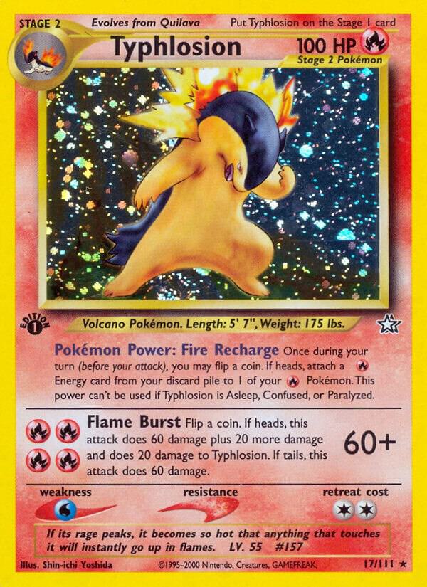 Typhlosion 017/111 (Neo Genesis)  - 1st Edition Holofoil