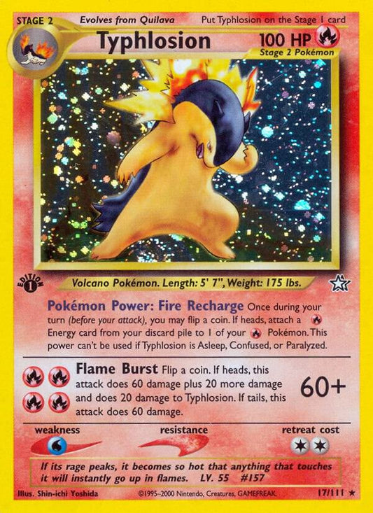 Typhlosion 017/111 (Neo Genesis)  - 1st Edition Holofoil
