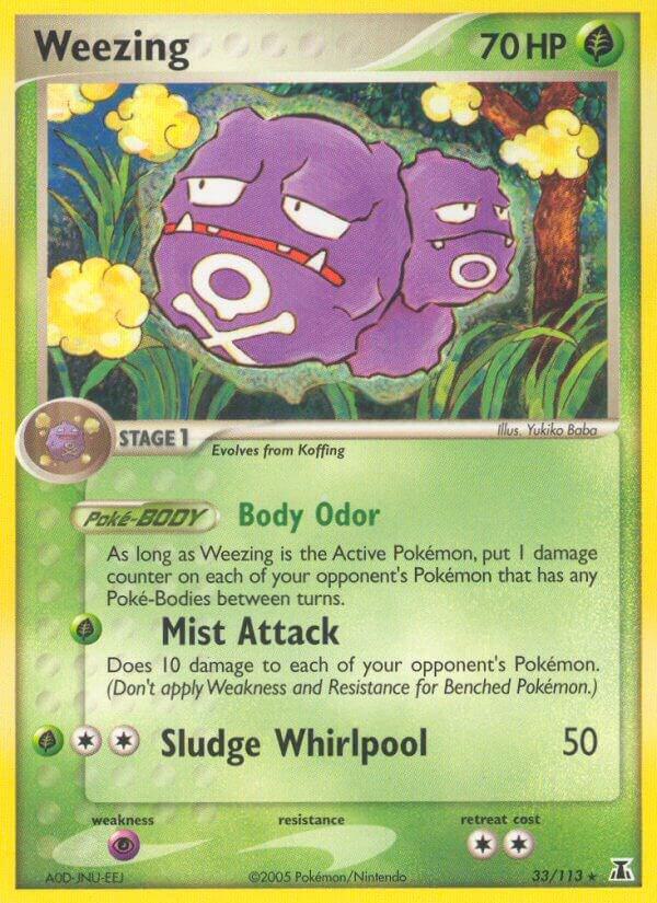 Weezing 33/113 (Delta Species)  - Reverse Holofoil