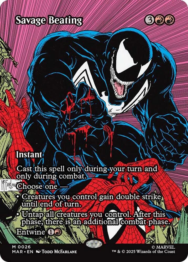 Savage Beating 26 (Marvel Universe Eternal-Legal)  - Borderless Foil