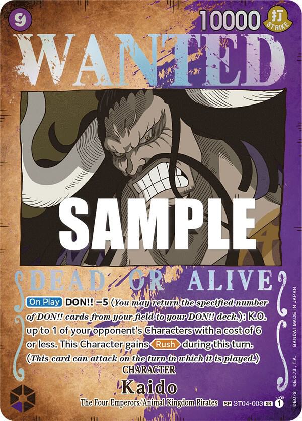 Kaido (Wanted) ST04-003 (Pillars of Strength)  - Special Foil