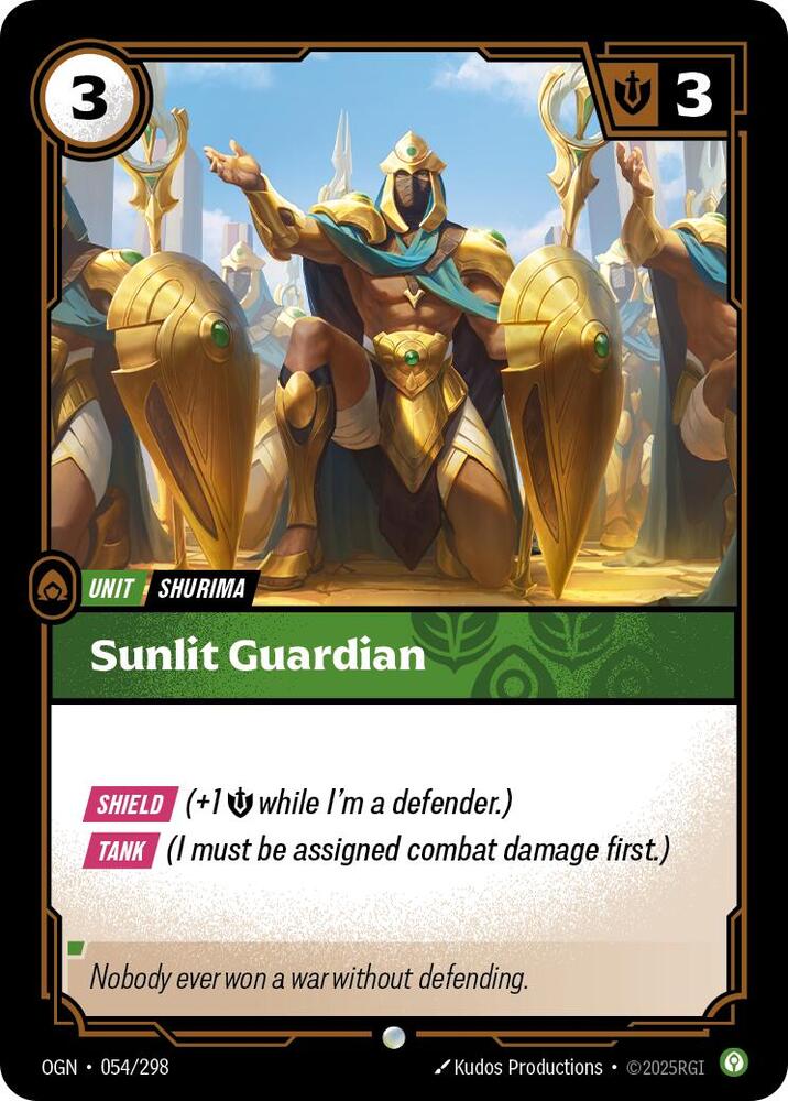Sunlit Guardian 054/298 (Origins)  - Foil