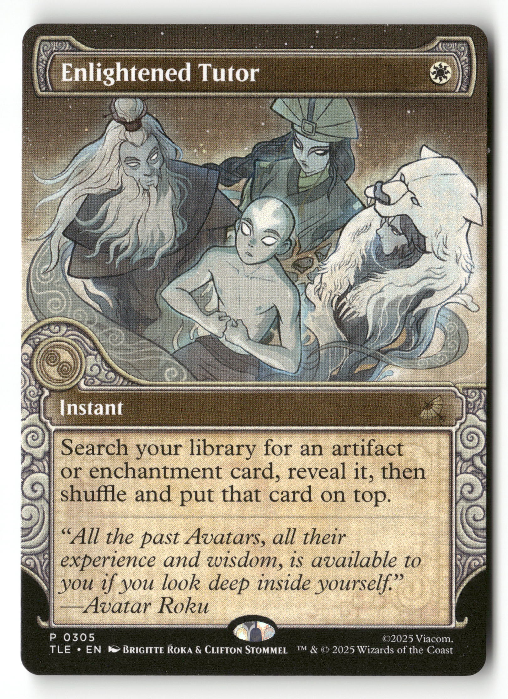 MTG Avatar: The Last Airbender: 305 Enlightened Tutor (Showcase) P