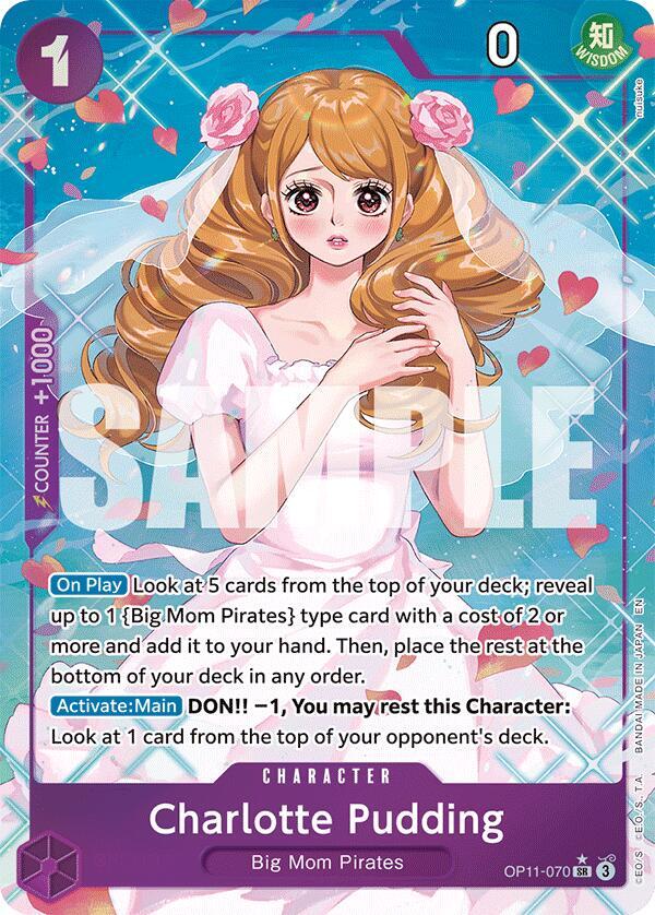 Charlotte Pudding OP11-070 (A Fist of Divine Speed)  - Alternate Art Foil