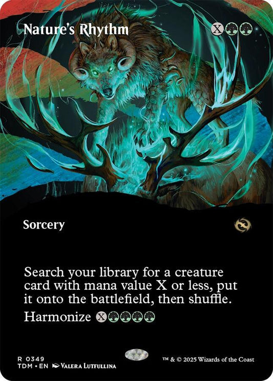 Nature's Rhythm 349/291 (Tarkir: Dragonstorm)  - Borderless Foil
