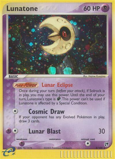 Lunatone 8/100 (EX Sandstorm)  - Holofoil