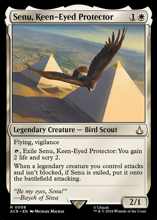 Senu, Keen-Eyed Protector 8/110 (Universes Beyond: Assassin's Creed)  - Foil