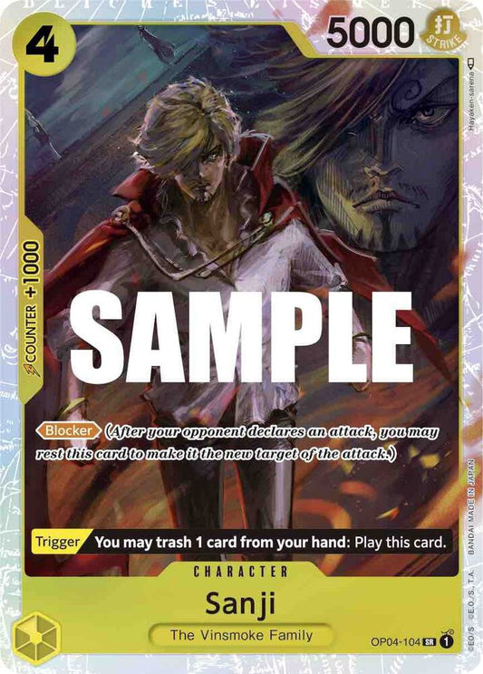 Sanji OP04-104 (Kingdoms of Intrigue)  - Foil