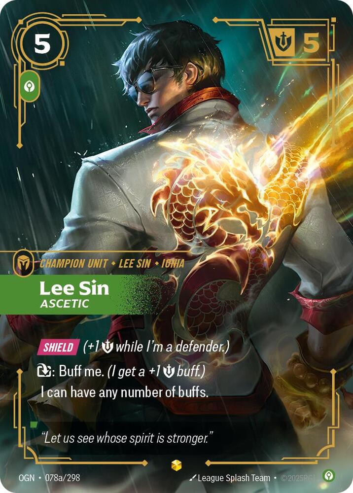 Lee Sin - Ascetic 078a/298 (Origins)  - Foil