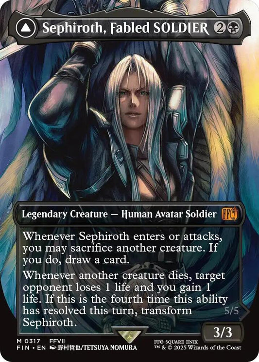 Sephiroth, Fabled SOLDIER // Sephiroth, One-Winged Angel 317 (FINAL FANTASY)  - Borderless
