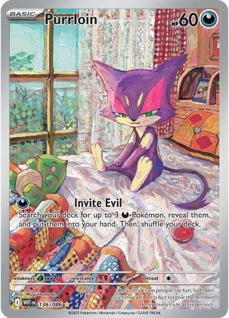 Purrloin 136/086 (SV: White Flare)  - Holofoil