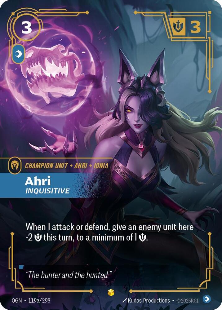 Ahri - Inquisitive 119a/298 (Origins)  - Foil