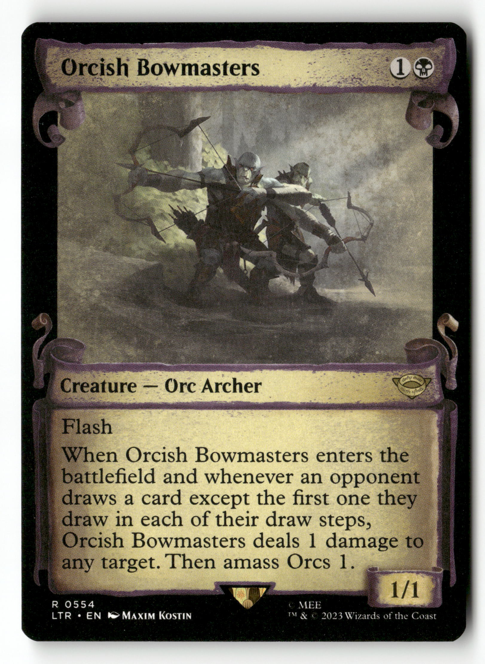 MTG: The Lord of the Rings: 554 Orcish Bowmasters (Showcase Scrolls) R NM