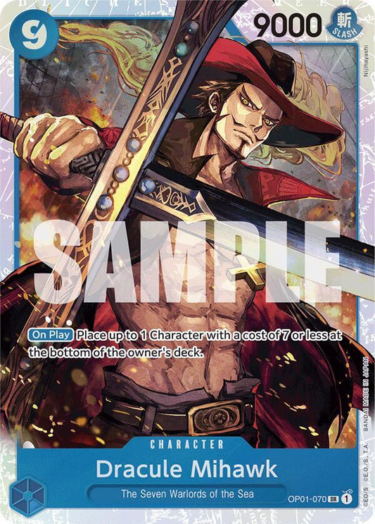 Dracule Mihawk (Reprint) OP01-070 (Premium Booster -The Best-)  - Foil