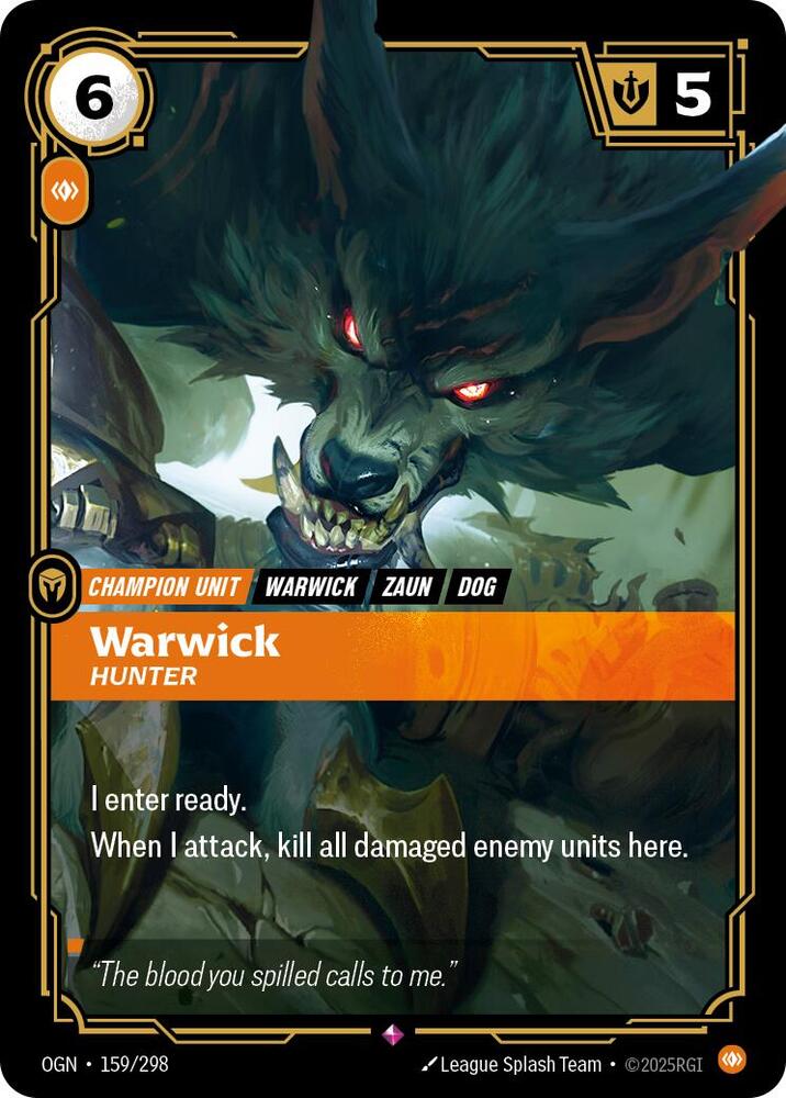 Warwick - Hunter 159/298 (Origins)  - Foil