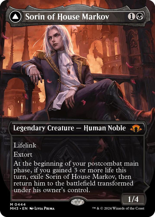 Sorin of House Markov // Sorin, Ravenous Neonate 444/319 (Modern Horizons 3)  - Borderless