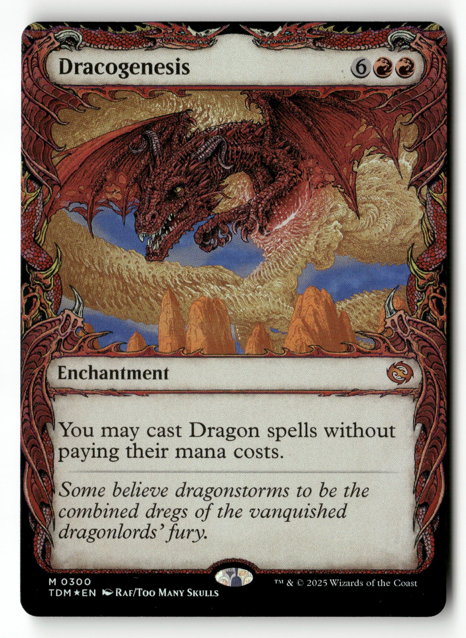 MTG Tarkir: Dragonstorm 300 Dracogenesis (0300) (Showcase) M NM Foil