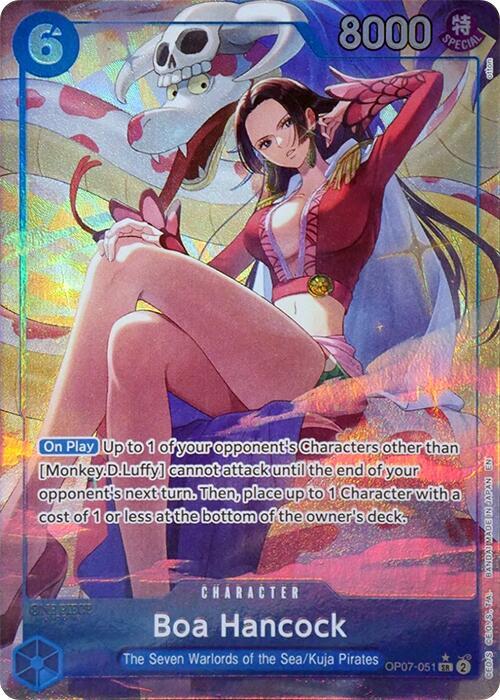 Boa Hancock (Seven Warlords of the Sea Binder Set) OP07-051 (One Piece Promotion Cards)  - Alternate Art Foil