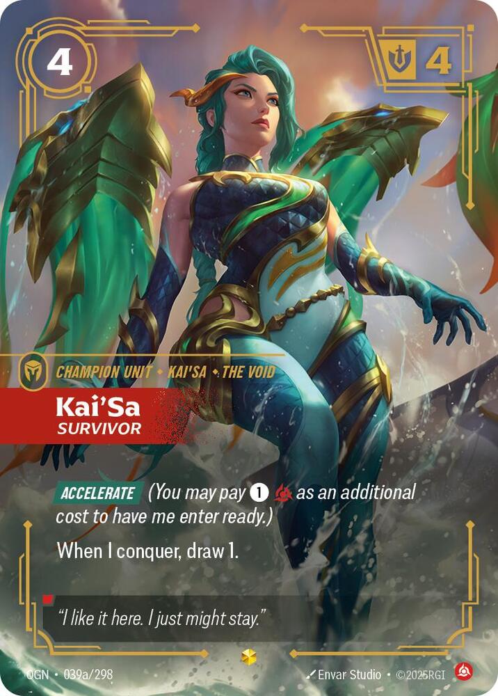 Kai'Sa - Survivor 39a/298 (Origins)  - Foil