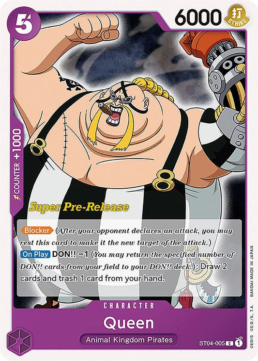 Queen ST04-005 (Super Pre-Release Starter Deck 4: Animal Kingdom Pirates) 