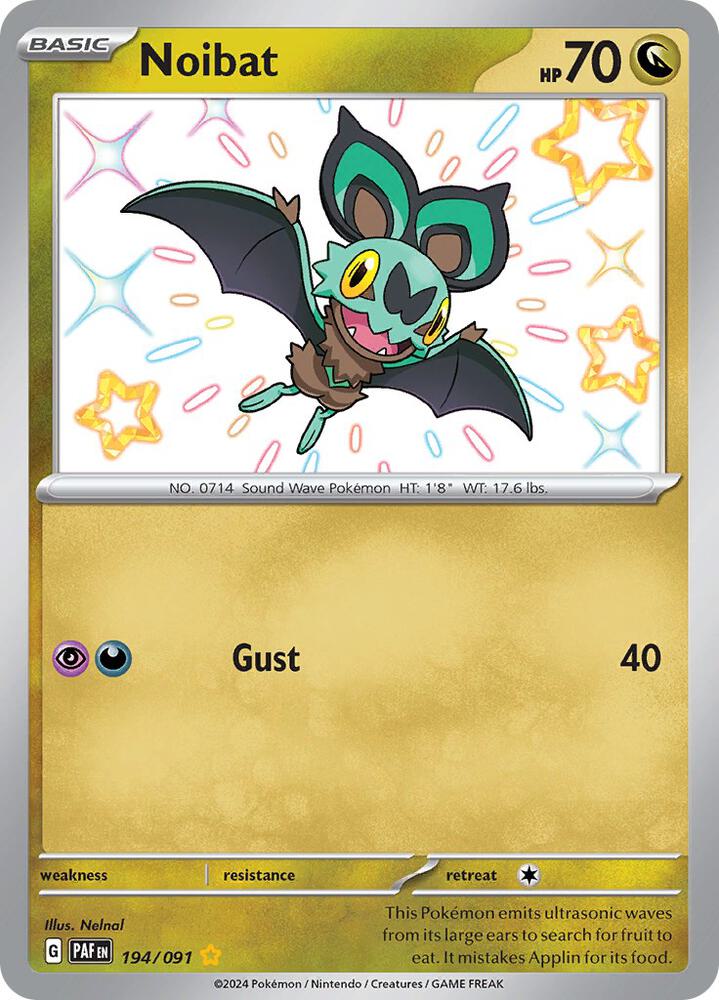 Noibat 194/091 (SV: Paldean Fates)  - Holofoil