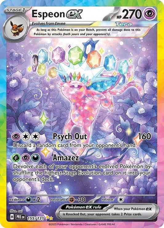 Espeon ex 155/131 (SV: Prismatic Evolutions)  - Holofoil