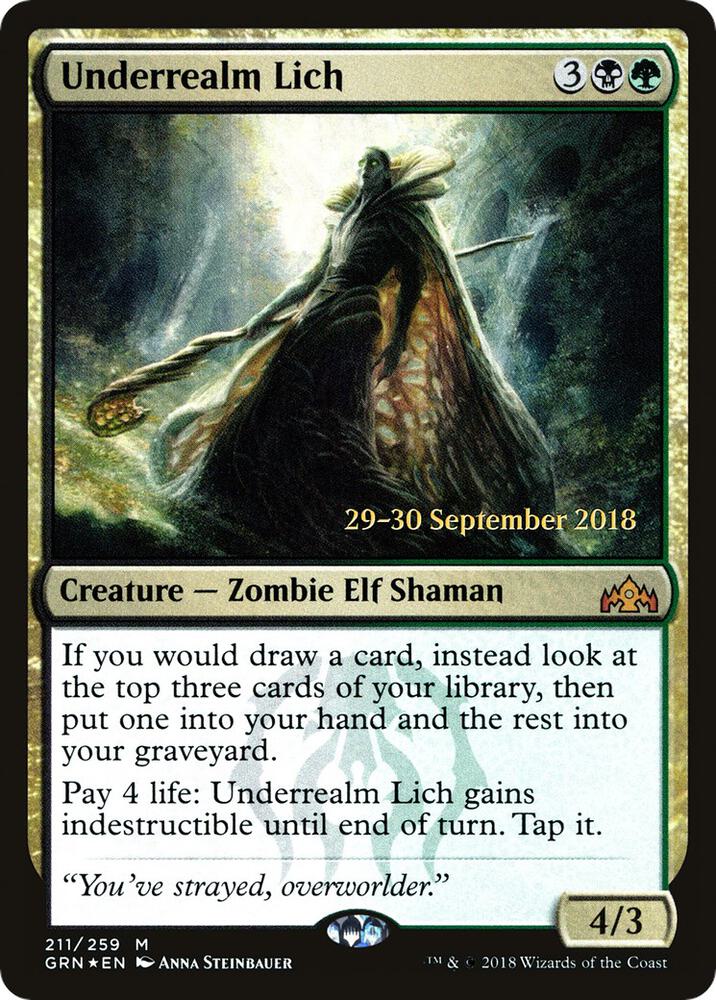 Underrealm Lich 211s/84 (Prerelease Cards)  - Foil
