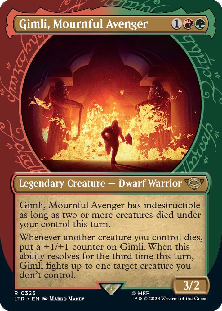 Gimli, Mournful Avenger 323 (Universes Beyond: The Lord of the Rings: Tales of Middle-earth)  - Showcase