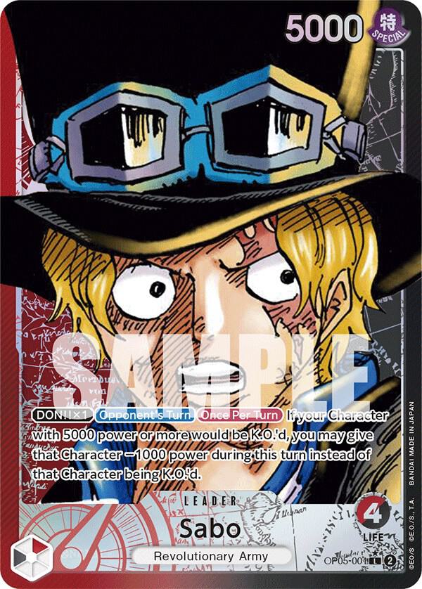 Sabo OP05-001 (Awakening of the New Era)  - Alternate Art Foil
