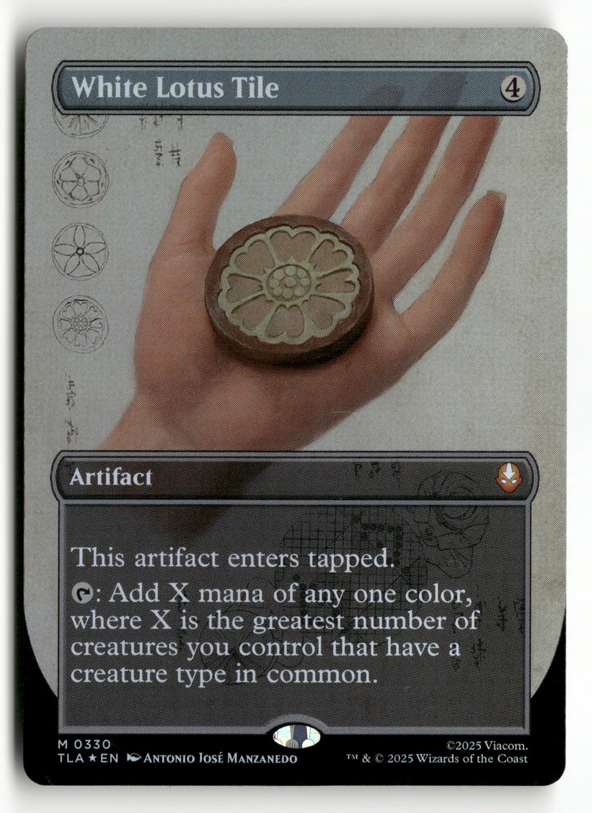 MTG Avatar: The Last Airbender 330 White Lotus Tile (Borderless) Foil