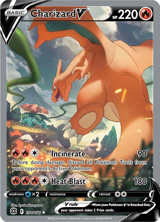 Charizard V 154/172 (SWSH09: Brilliant Stars)  - Holofoil