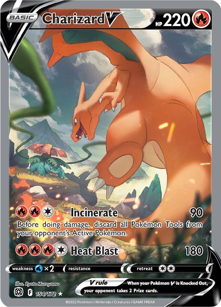 Charizard V 154/172 (SWSH09: Brilliant Stars)  - Holofoil
