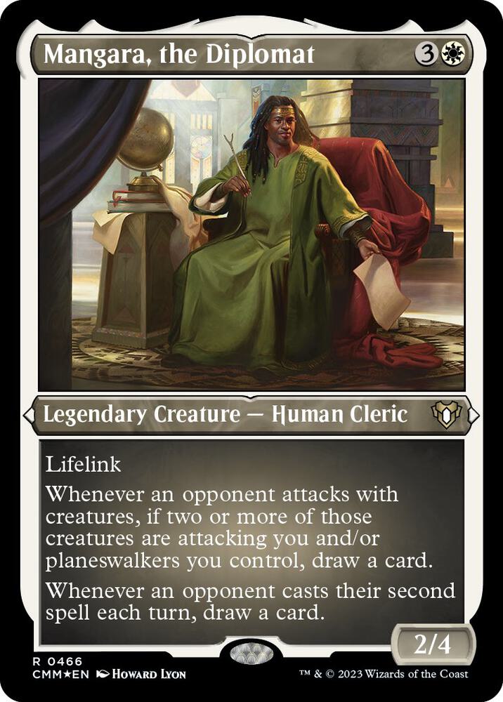 Mangara, the Diplomat 466 (Commander Masters)  - Etched Foil