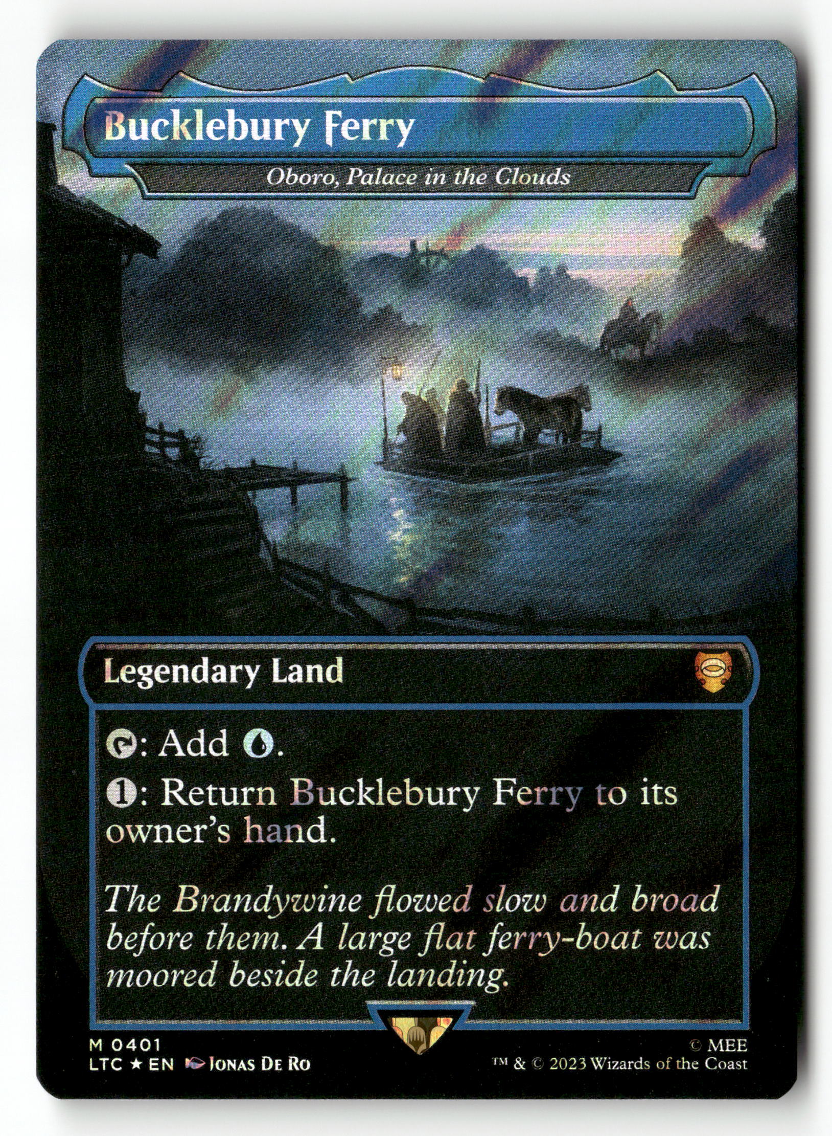 MTG: LOTR: 401 Bucklebury Ferry - Oboro, Palace in the Clouds (Surge Foil)