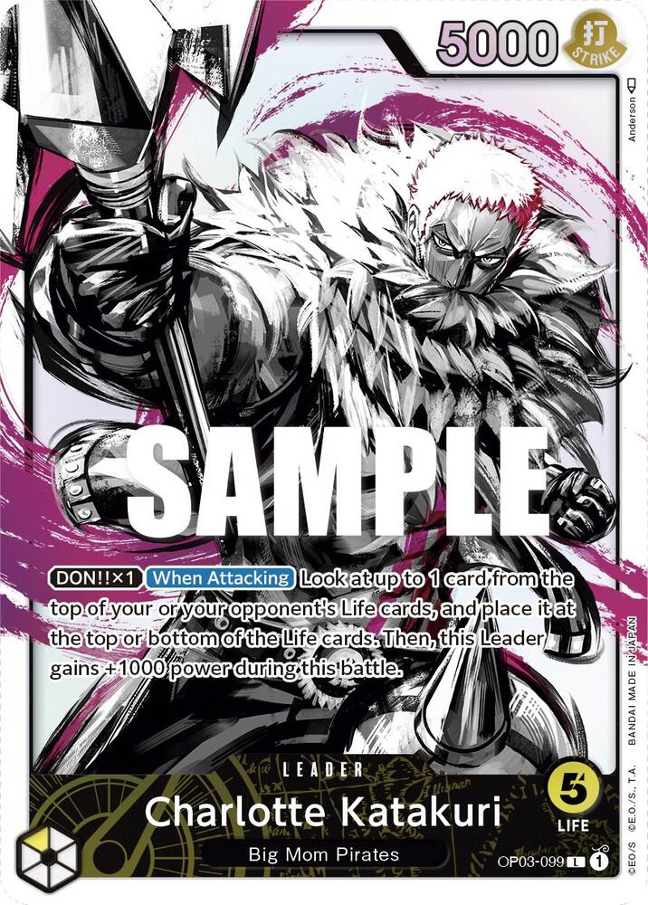 Charlotte Katakuri OP03-099 (Pillars of Strength)  - Alternate Art Foil