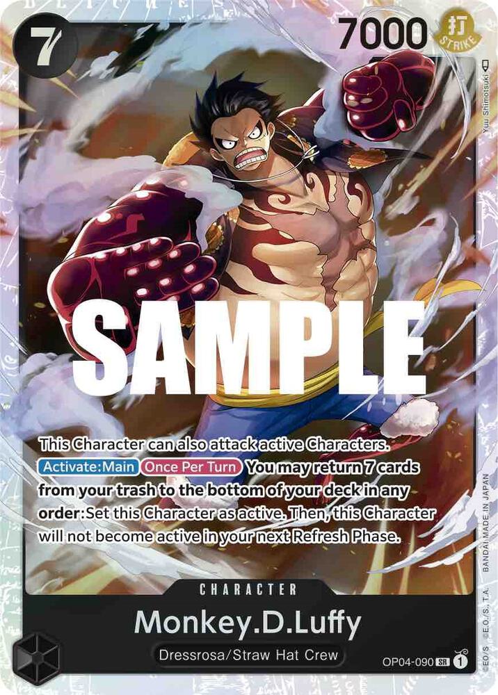 Monkey.D.Luffy OP04-090 (Kingdoms of Intrigue)  - Foil