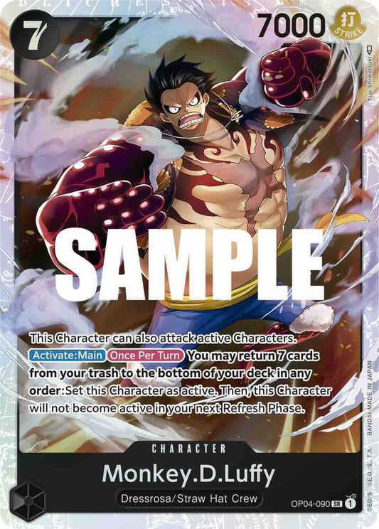 Monkey.D.Luffy OP04-090 (Kingdoms of Intrigue)  - Foil