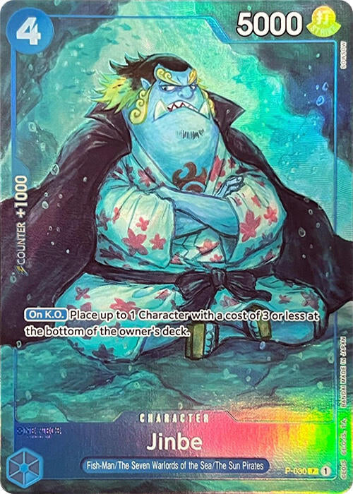 Jinbe (PCC Fest 23-24) P-030 (One Piece Promotion Cards)  - Full Art Foil