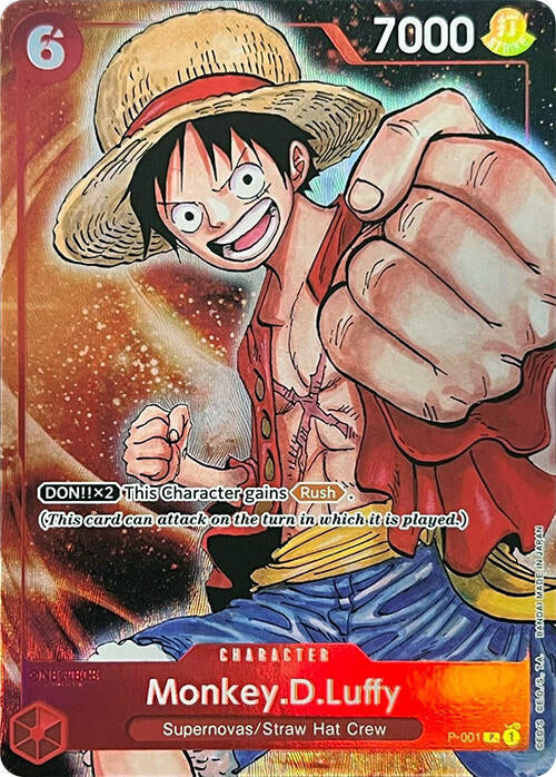 Monkey.D.Luffy (PCC Fest 23-24) P-001 (One Piece Promotion Cards)  - Foil