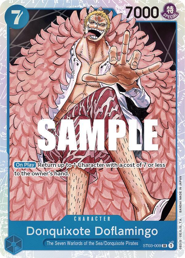 Donquixote Doflamingo ST03-009 (Starter Deck 3: The Seven Warlords of The Sea)  - Foil