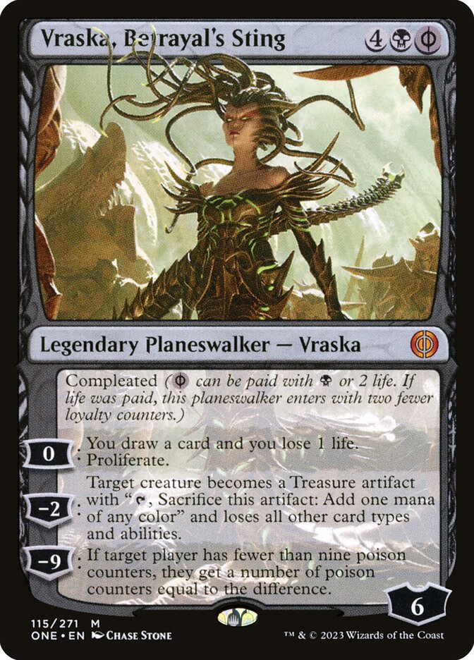 Vraska, Betrayal's Sting 115 (Phyrexia: All Will Be One) 