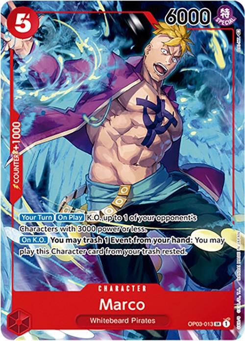 Marco (Japanese 1st Anniversary Set) OP03-013 (One Piece Promotion Cards)  - Foil
