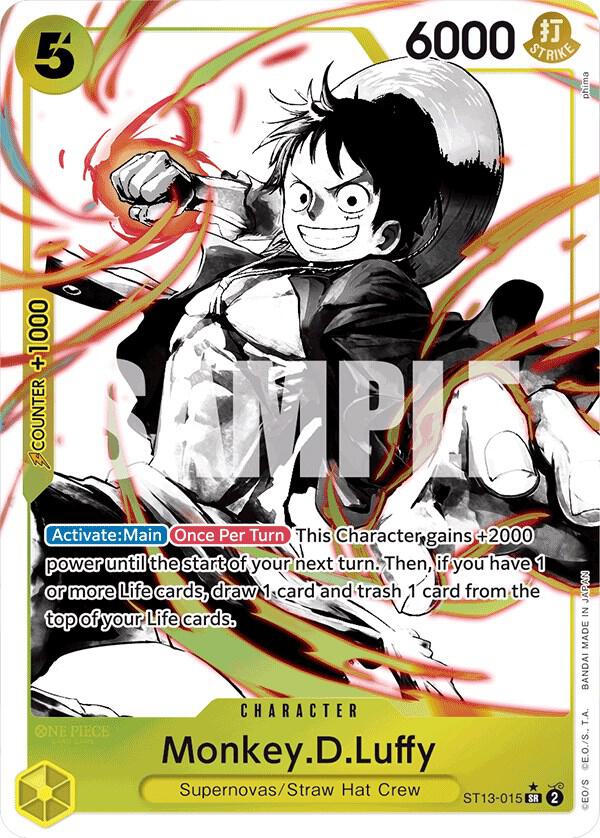 Monkey.D.Luffy ST13-015 (Ultra Deck: The Three Brothers)  - Parallel Foil